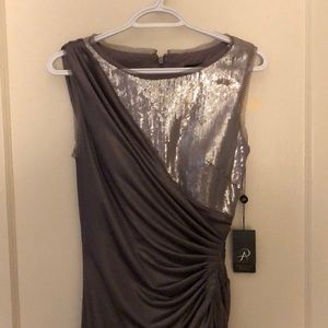 NWT Silver Formal Dress